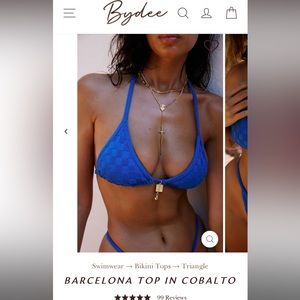 BYDEE NWT bikini top- cobalto